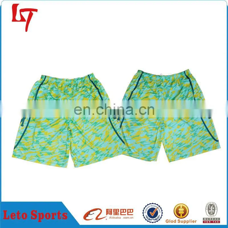 wholesale custom camo lacrosse athletic shorts de basquete