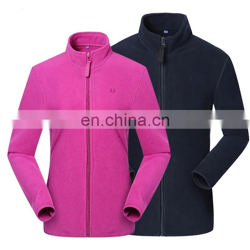 New!!! Non-hooded black stylish outdoor sport winter polar fleece jackets for men and women