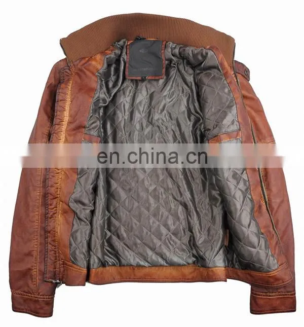 2015 new model designer wholesale leather jacket