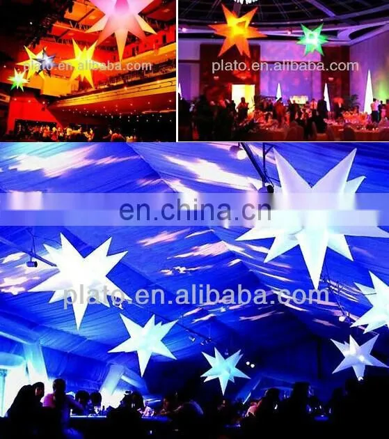 inflatable star decorative LED light for party event