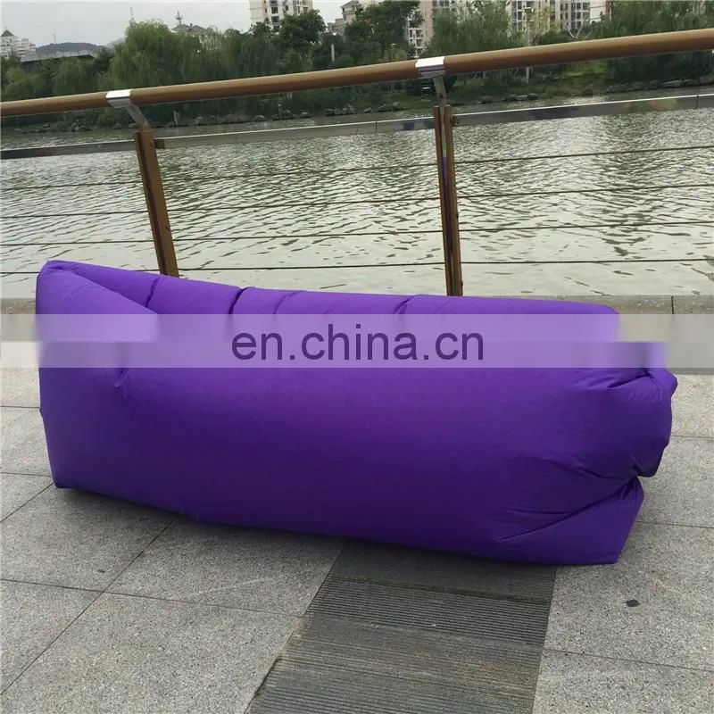 Fast Inflatable Sofa Sleeping Bag Outdoor Air Sleep Sofa Couch Portable Furniture Sleeping Hangout Lounger Inflate Air Bed F842