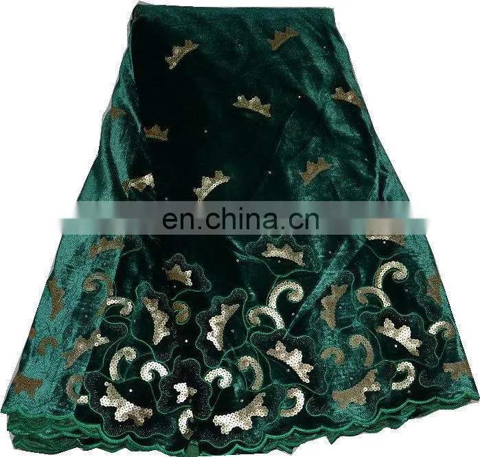 new arrival beautiful embroidery african george fabric(PVG14001) george lace with sequins