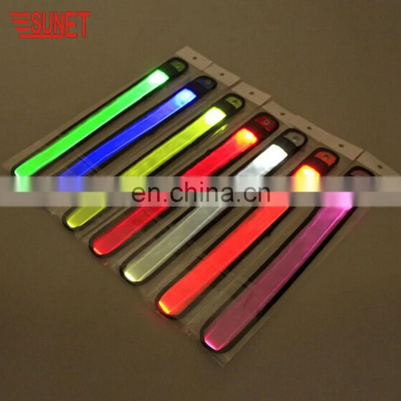 Factory Outlet Led Slap Band Led Slap Wristband Lightning Jogging Armband