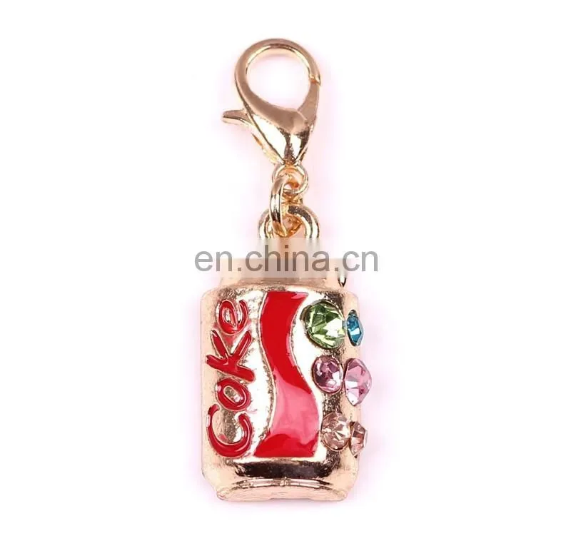 Custom enamel keyring with lobster clasps white owl key chain metal owl enamel keychain for bag