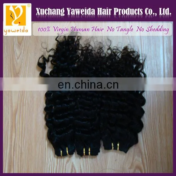 2014 fashion style kinky curl hair extension 100% virgin raw unprocesse virgin indian hair weaving