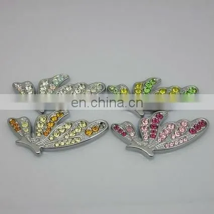 Metal rhinestone pendants mobile phone strap pendent keychain