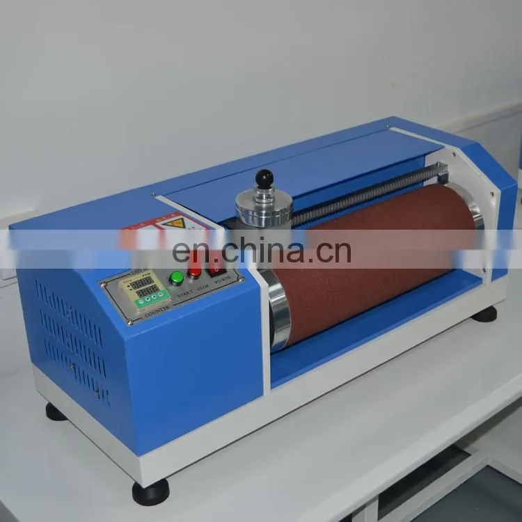 High Quality plastic rubber leather test lab rolling abrasion testing machine