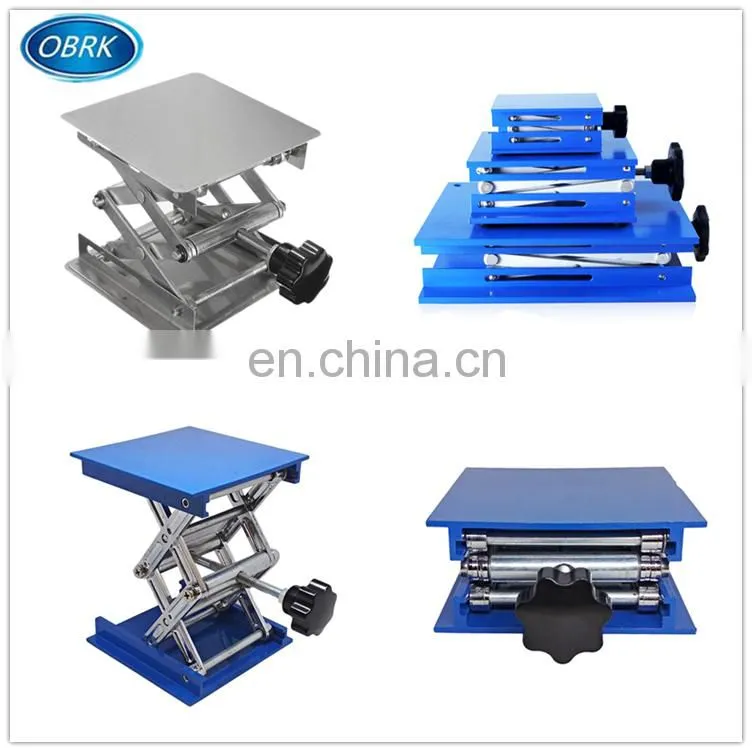 250*250mm Lab scissor lift table Scientific Scissor Lifting Jack Platform