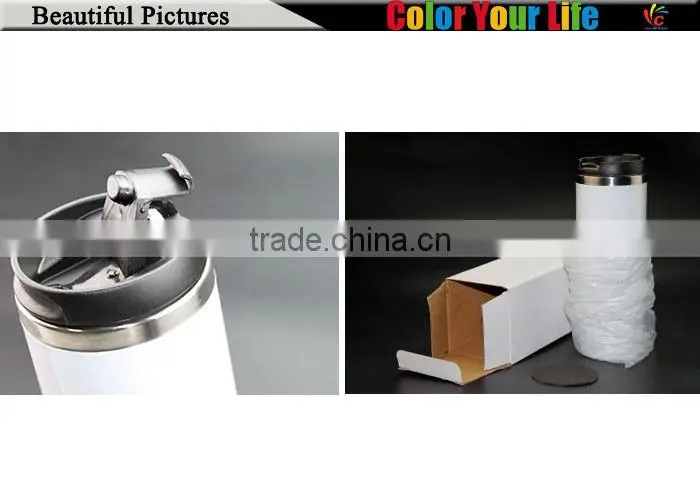 New Arrival Blank White Color Sublimation Printing 14oz Stainless Steel Mug