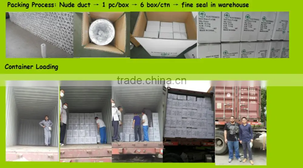 RECTANGULAR ALUMINUM FLEXIBLE AIR DUCT SUPPLY