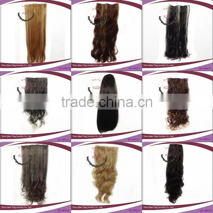 long straight synthetic ombre hair extension