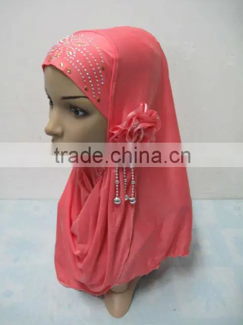 A529 New Arrival Islamic Scarves Women Muslim One Piece Hijab Flower hijab