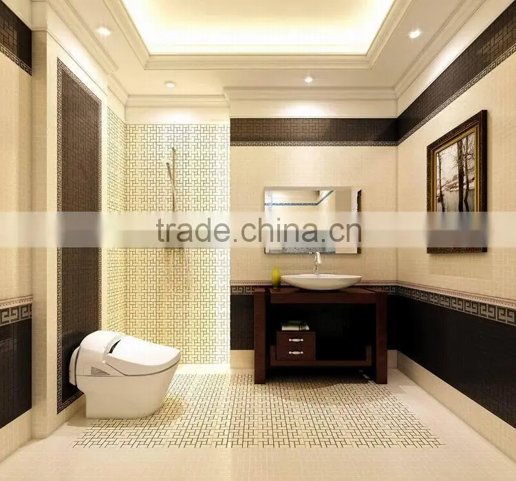 grid shape floor and wall ceramic tiles