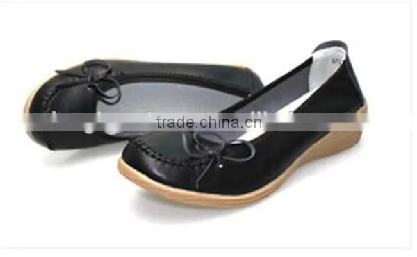 Factory Price Leather Ladies Casual Shoes