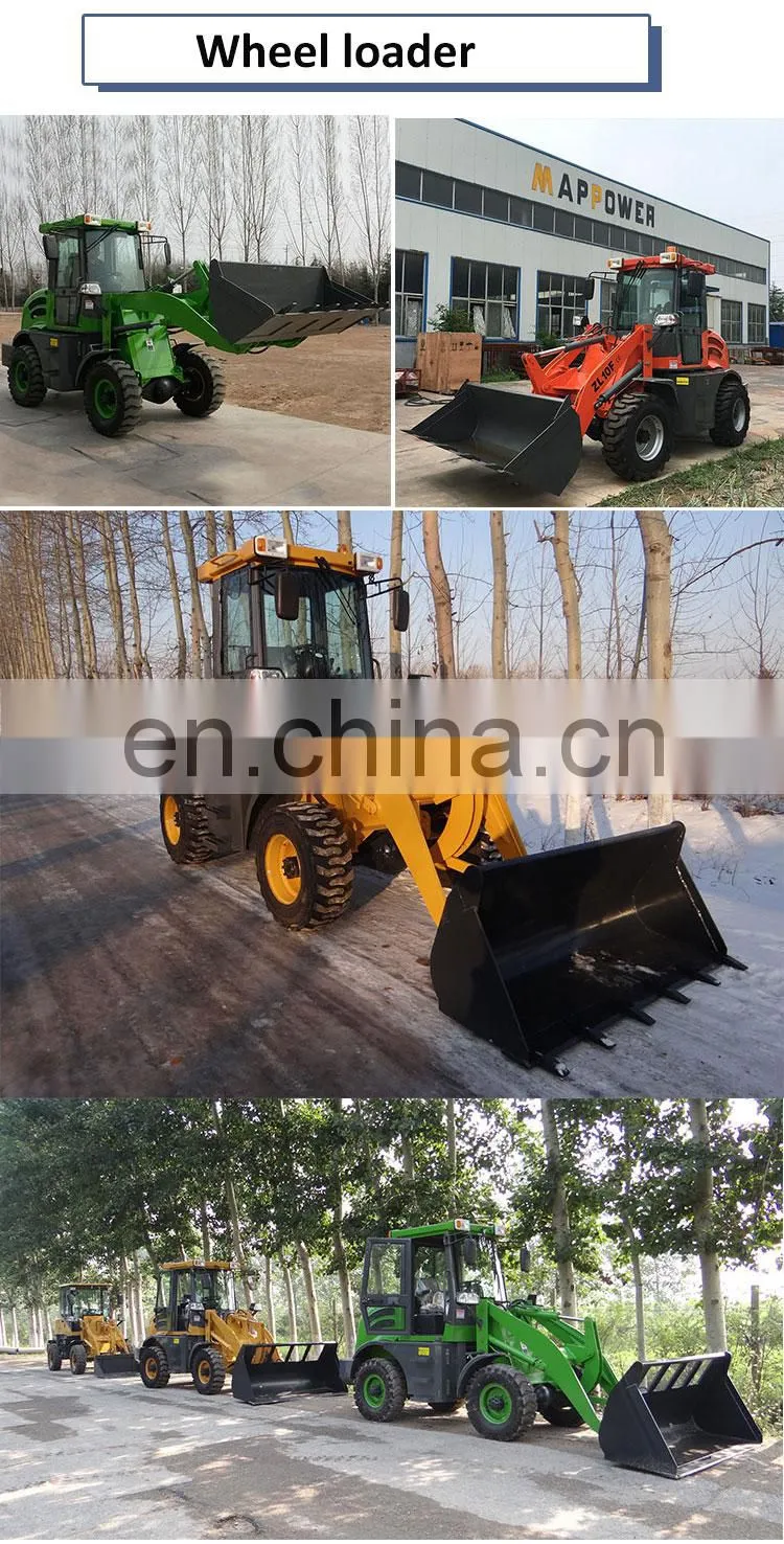 China ZL10F mini wheel loader scoop mini front end loader for sale