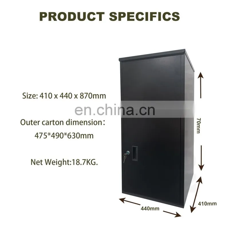 Extra Large Mailbox for Parcel Outdoor Package Metal Parcel Delivery Drop Box