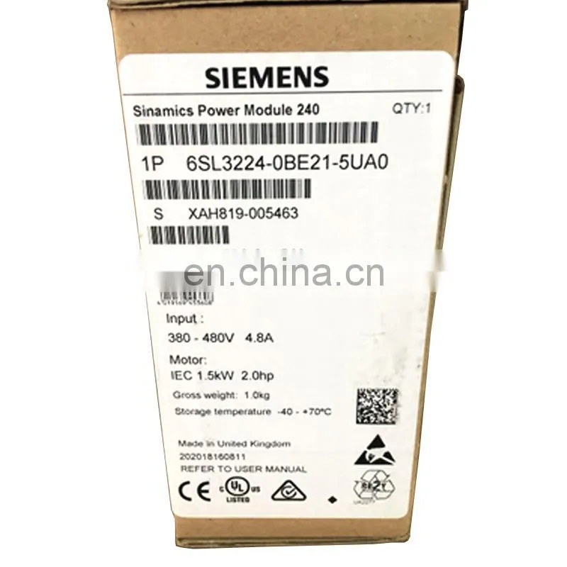 Brand new Siemens SINAMICS power module 6SL3224-0BE21-5UA0
