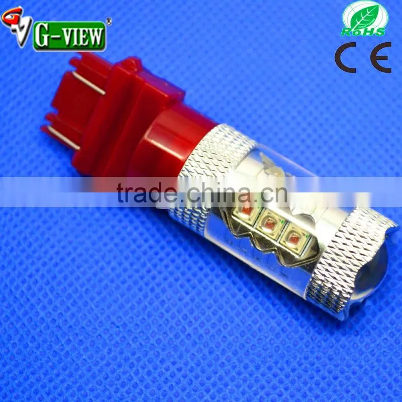T25 turn signal lamp 80w epistar led car bulb 3157 yellow white red Led lights car