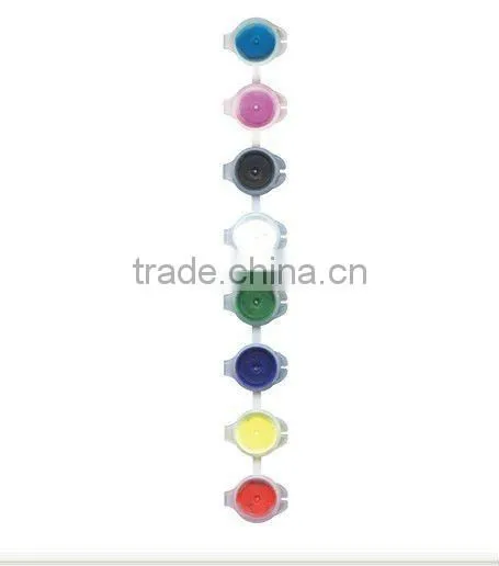 FROGS CERAMIC PAINT DIY 6 COLORS 5ML PER COLOR WITH 3 CERAMIC FROGS A BRUSH AND PALETTE
