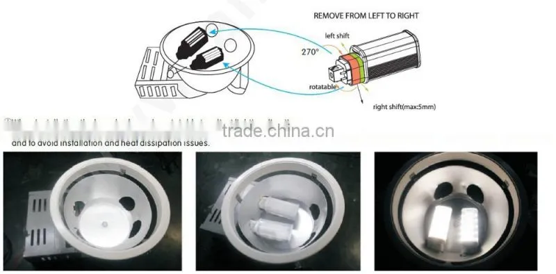 North America SMD5630 11w 9w 7w Ul G24 Led Pl
