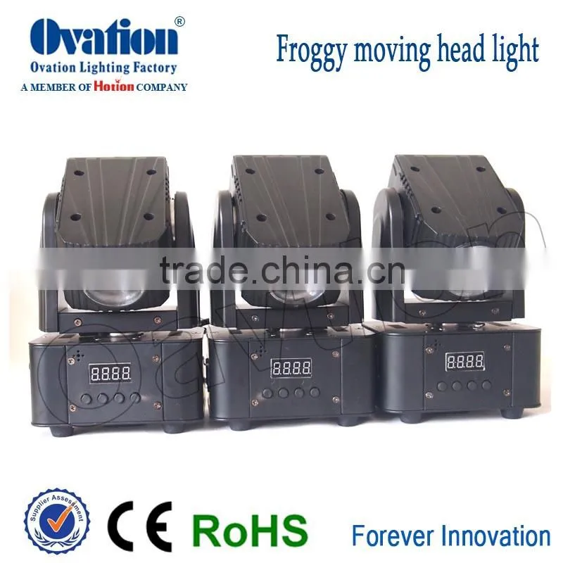 mini projector 10W RGBW 4 in1 Mini Led Moving Head Dj Light With 6/11 Dmx Channels
