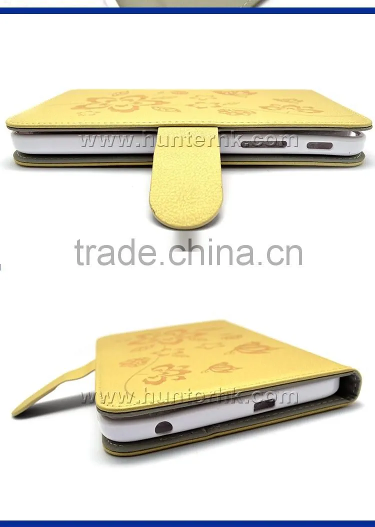 Gold Color Butterfly Flower Tablet Case For iPad Mini