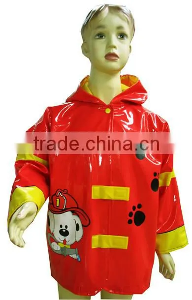 Waterproof PU Raincoat, PU Children Raincoat Wholesale