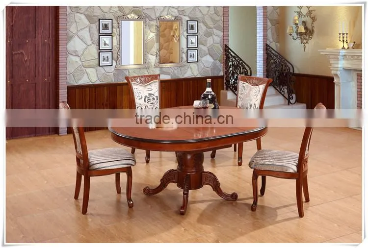 oval shape suar wood top solid wood table