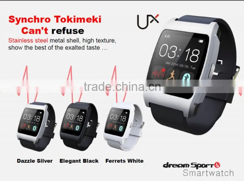 2015 Bluetooth 4.0 1.44' Screen Android & IOS i5 smart watch phone