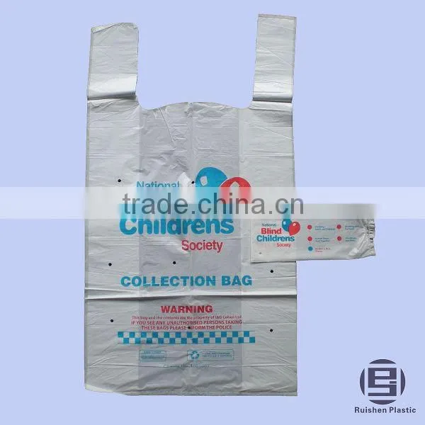 TOH Biodegradable LDPE Donation Bag With Printing For Collection