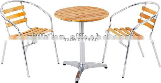 Outdoor Wooden Chair And Table