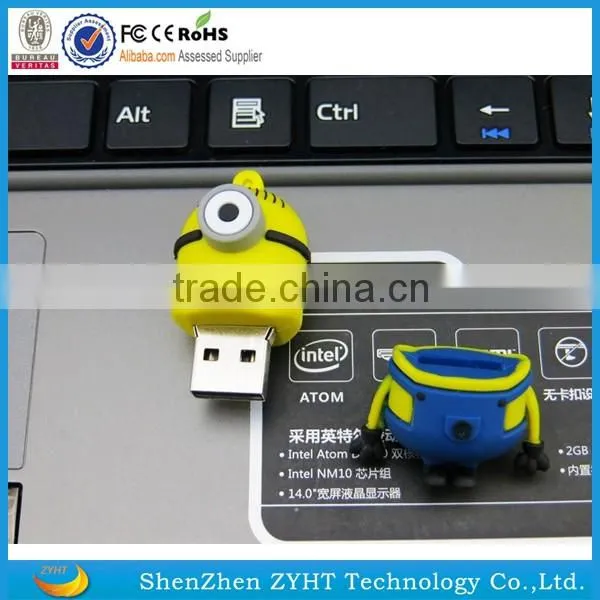 4gb yelllow man usb flash drive