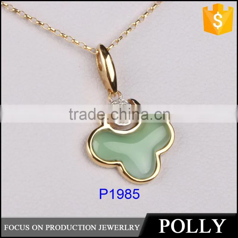 2015 new design pendant Christmas present thanks giving day beautiful silver pedant necklace with gemstone
