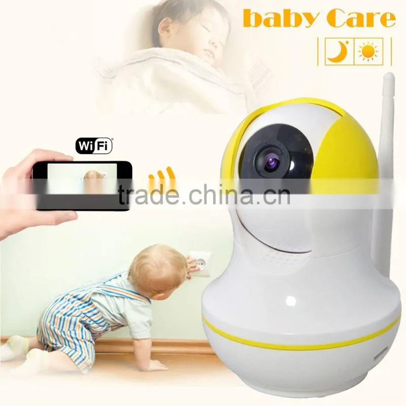 CE ROHS FCC approval two way talk cctv camera wifi ip camera with night vision