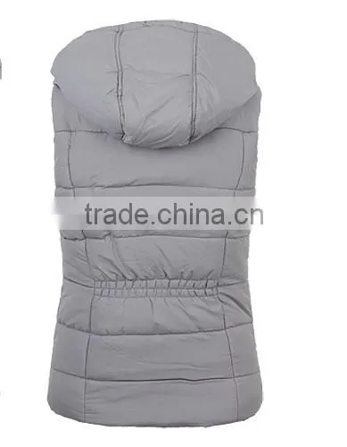 Lady's lining fleece 100%polyester stock winter vest
