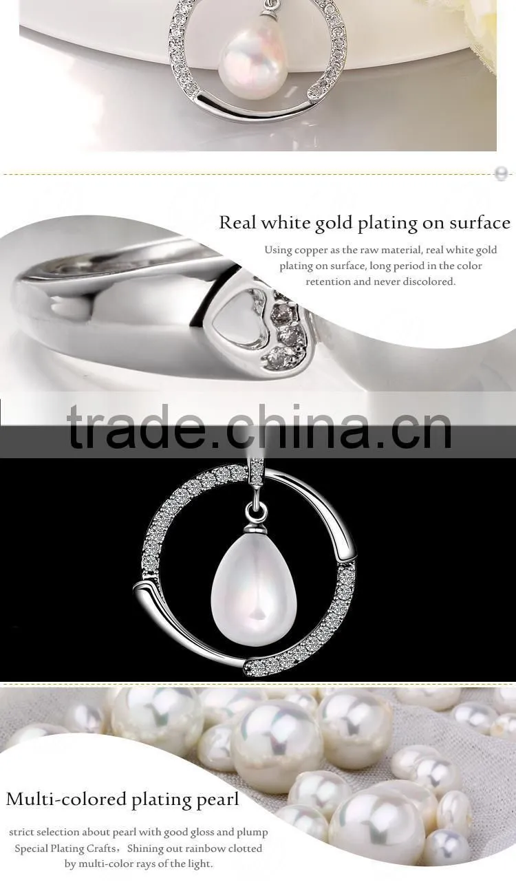 Magnificent Different Styles Big Round Pearl Inlaid Pendant Jewelry Wholesale