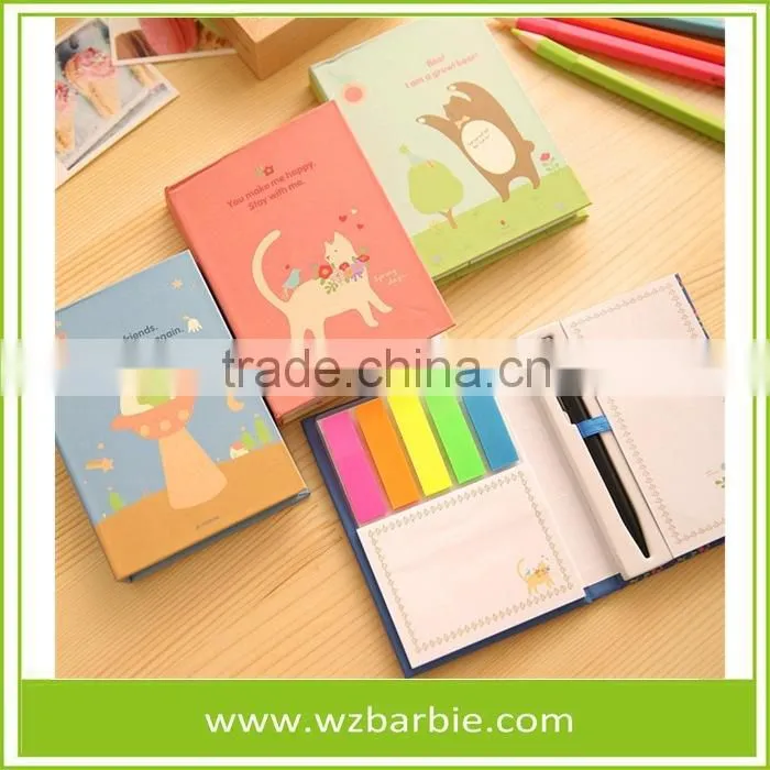 New Design Animal Hardcover Memo Pad With Pen For Business, Gift