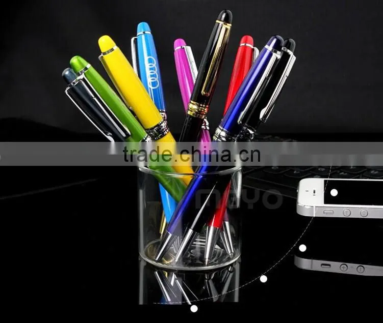 Colorful brand new notebook leather with ballpoint pen business gift set