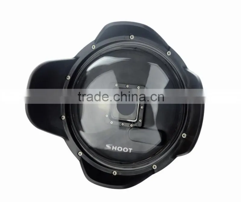 SHOOT New GoPro Waterproof Diving Dome Port with Lens Hood for GoPro Hero 3+/4