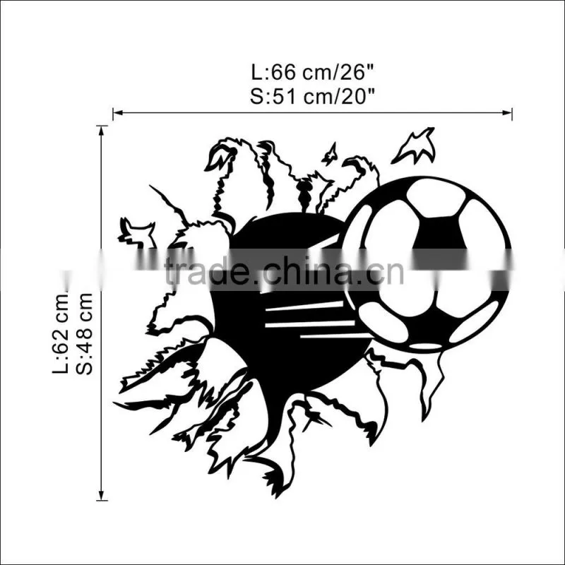 Alforever VINYL football 3d Wall decals