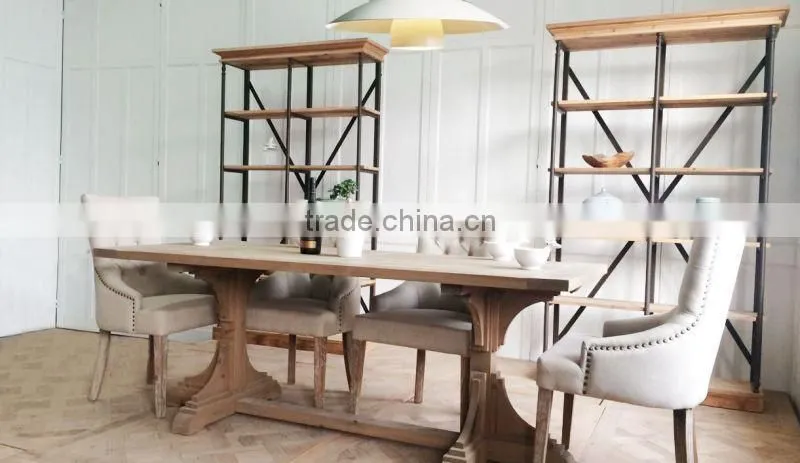Antique reclaimed wood dining table/french furniture dining table