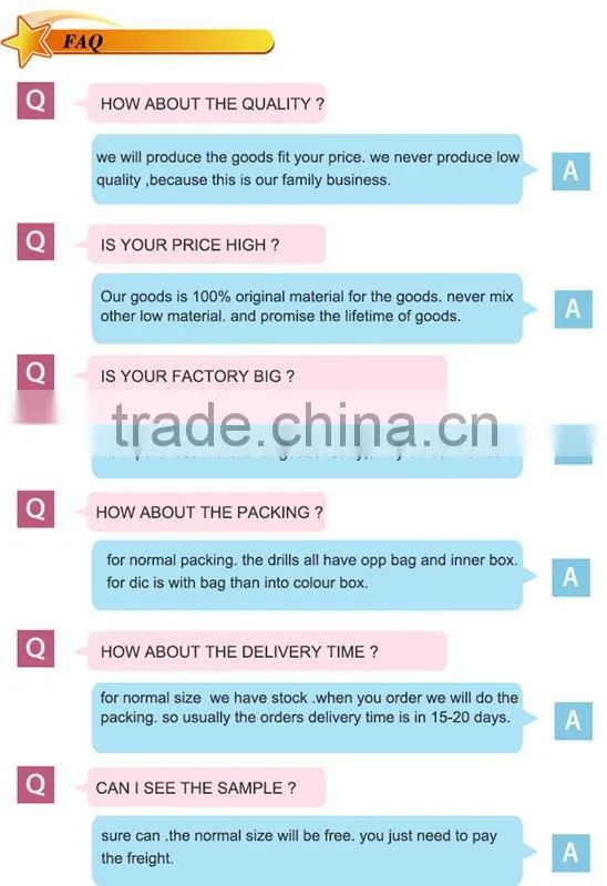 factory supply solid hss twist drill bit set drilling metal