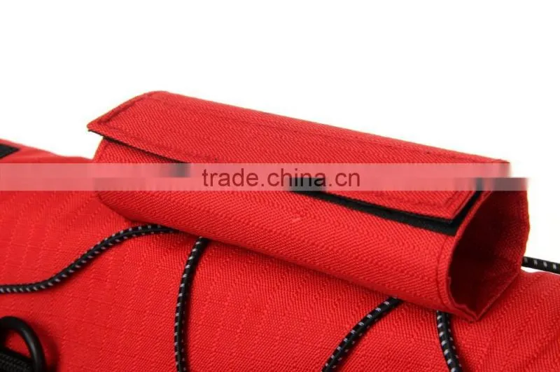 High-end Eco-friendly 1680D polyester dog saddle backpack bag, pet travel bag