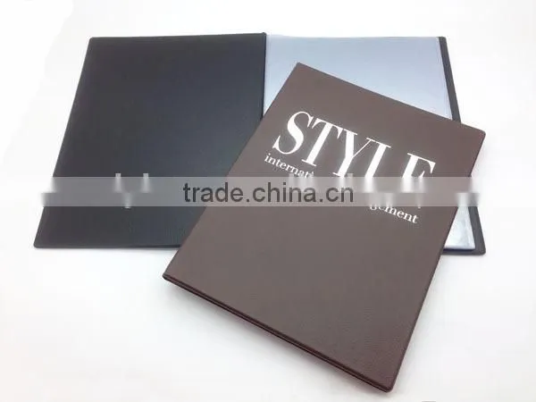 2015 hot new high quality leather menu cover for restaurants