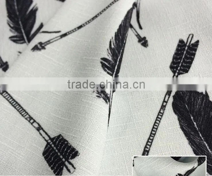 Polyester printed fabrics for woman shirt