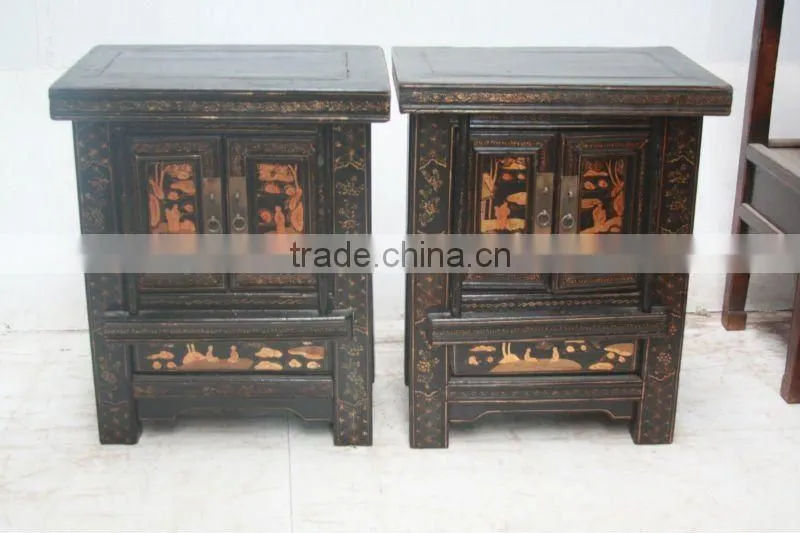 Chinese reproduction furniture bedside cabinet
