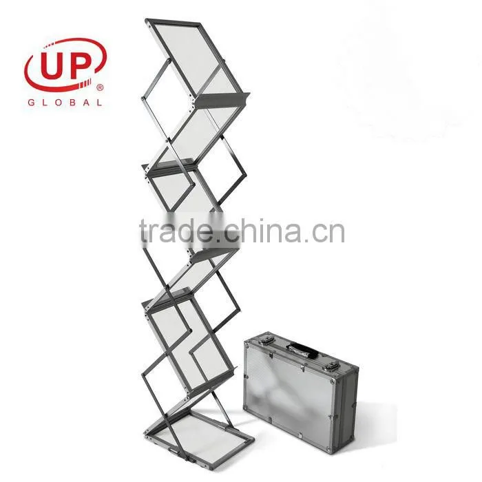 Folding catalogue shelf, Acrylic brochure holder