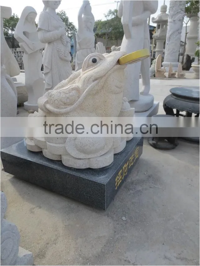 feng shui money frog garden stone statues