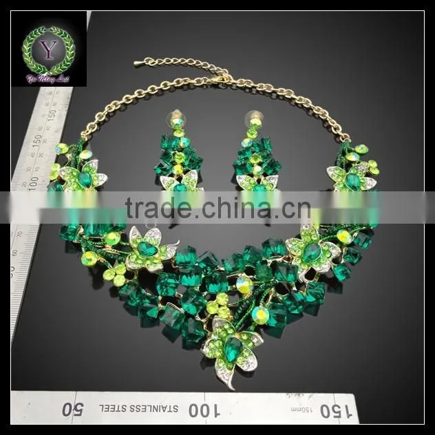 2016 New Arrival African Gold Plated Jewelry set which for Wedding jewelry set Match Clothes KHK904