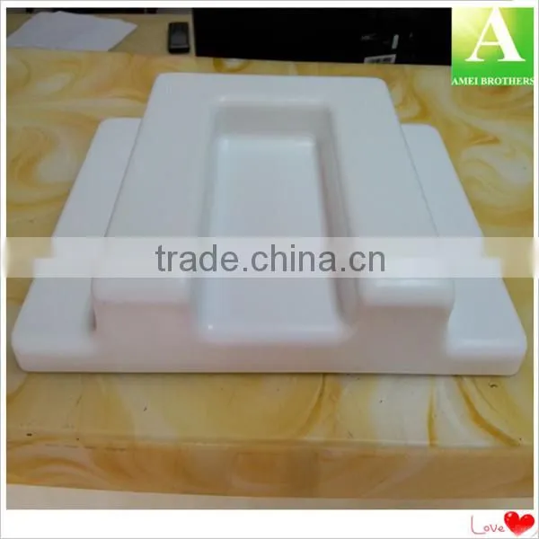 Customized vacuum forming white plastic machine cover